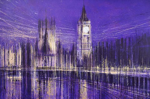 Framed Westminster At Midnight Print