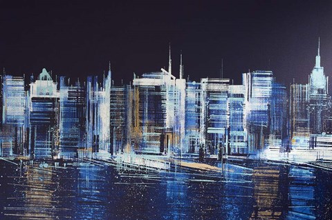 Framed New York City Waterfront Print