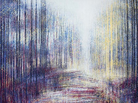 Framed Trees At The Top Of The Hill Print