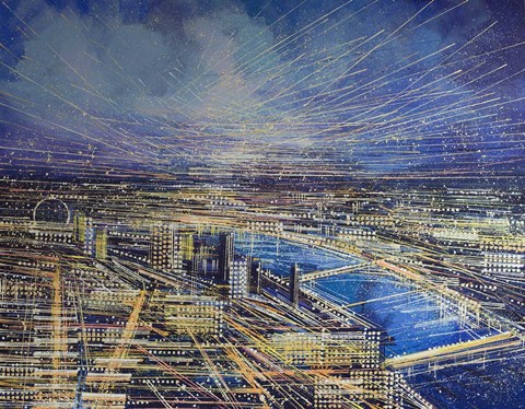 Framed London Lights Print