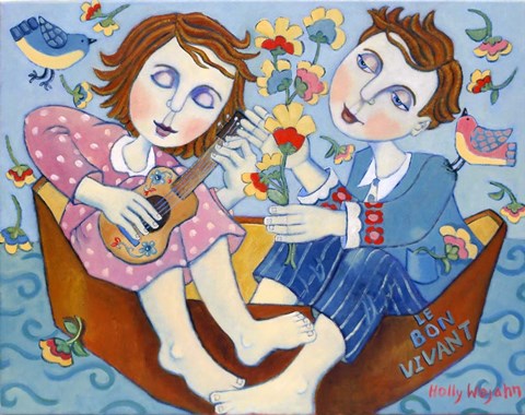 Framed Music and Meditation on The Mediterranean Print