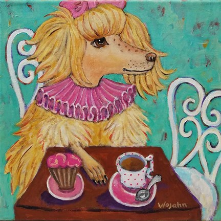 Framed Proper Poodle Print