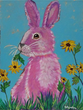 Framed Pink Pause Print