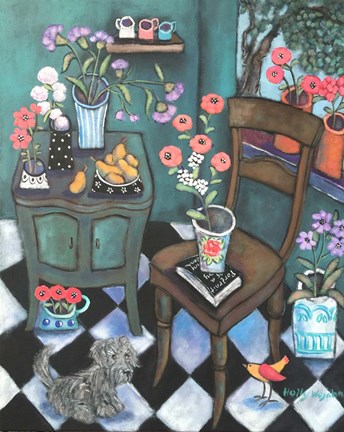 Framed Another Flowery Corner Print