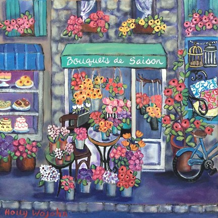 Framed Bouquets De Saison Print