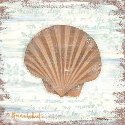 Framed Ocean Scallop Print