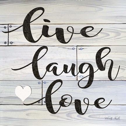 Framed Live, Laugh, Love Print