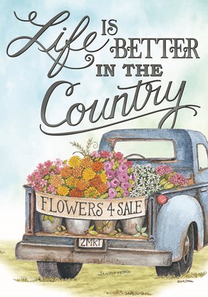 Framed Life is Better in the Country Print