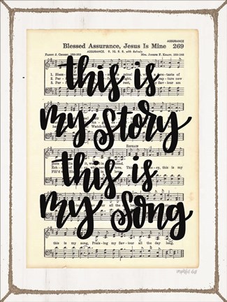 Framed My Story, My Song Print