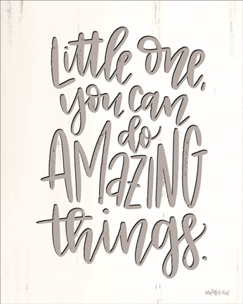 Framed Amazing Things Print