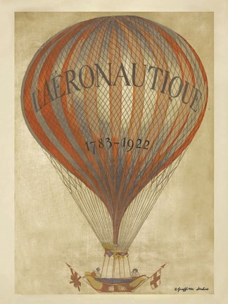 Framed L&#39;Aeronautique Print