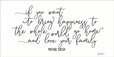 Framed Love Your Family Print