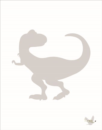 Framed Dinosaur Boy 1 Print