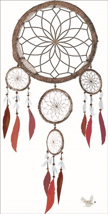 Framed Tribal Cherokee Dreamcatcher Print