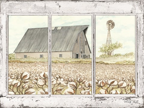 Framed Farmland View Print