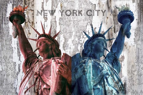 Framed Lady Liberty Print