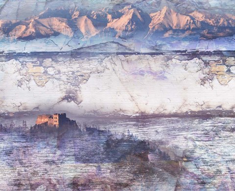 Framed Misty Castle Print