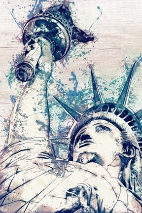 Framed Liberty NYC Print