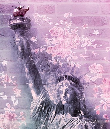 Framed Statue of Liberty 2 Print