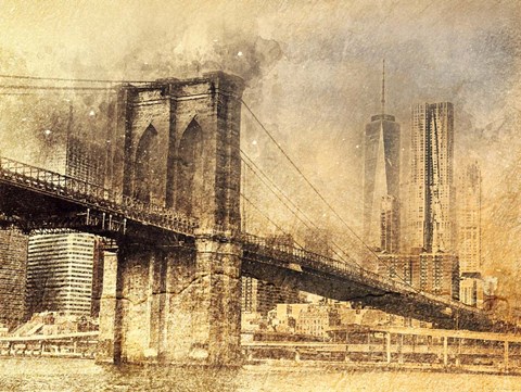 Framed City Skyline Print