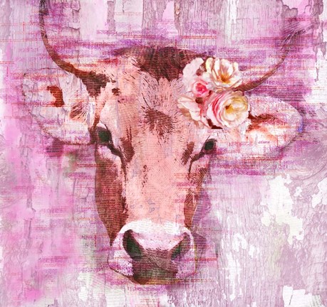 Framed La Vache Print