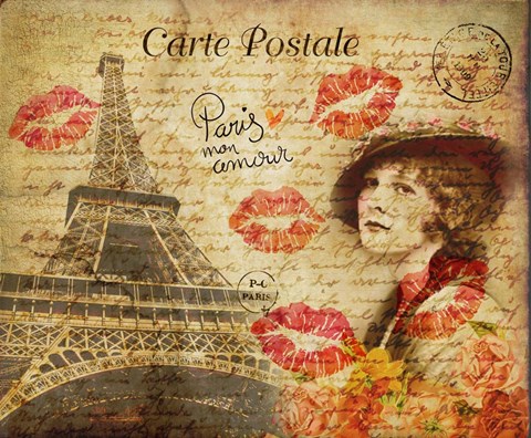 Framed Paris Vintage Print