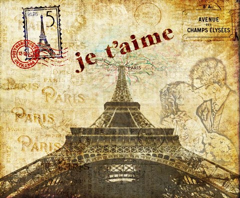 Framed Paris Vintage 2 Print