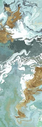 Framed Green Marble II Print