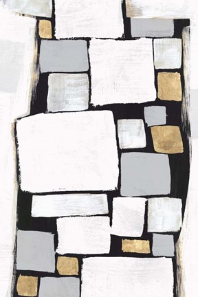 Framed Stacks II Print