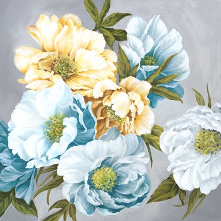 Framed Chic Peony III Print