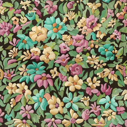 Framed Floral Tapestry Print