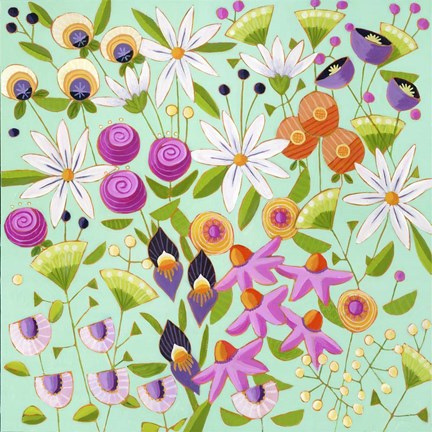 Framed Beach Haven Gardens Print