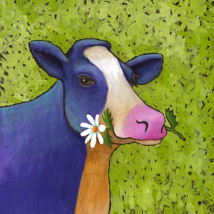 Framed Bossie and Daisy Print