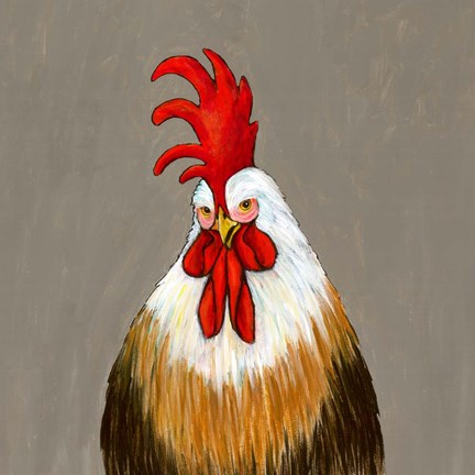 Framed Rooster Doodle Do Print