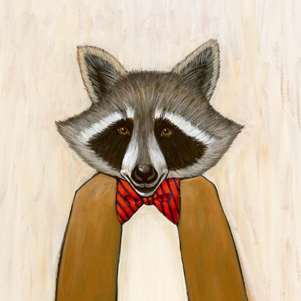 Framed Soon Mr Raccoon Print