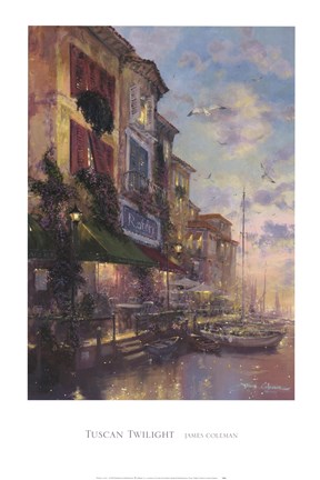 Framed Tuscan Twilight Print