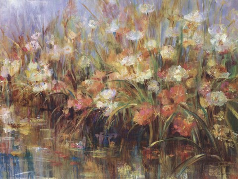Framed Floral Reeds Print