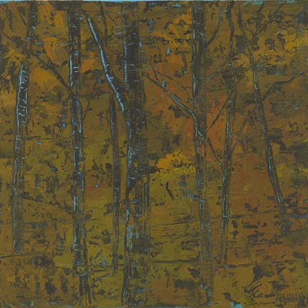 Framed Wooded Iridescence Print