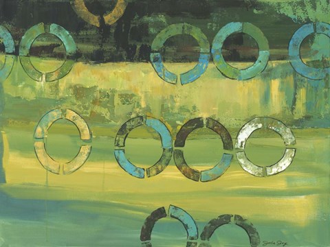 Framed Meridian Lines One Print