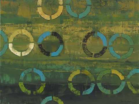 Framed Meridian Lines Two Print