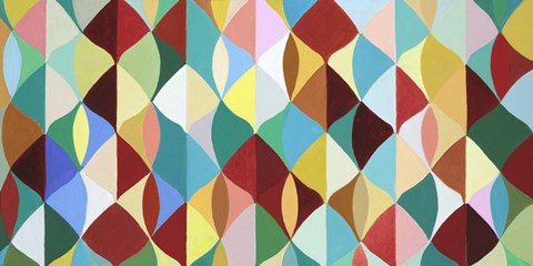 Framed Multicolor Leaves II Print