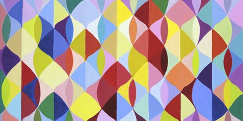 Framed Multicolor Leaves III Print