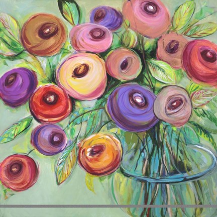 Framed Flower Bliss I Print