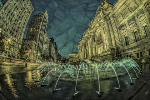 Framed Fountains at the MET Print