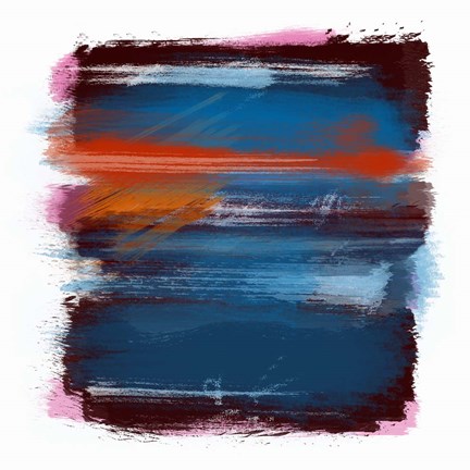 Framed Abstract Paint 9 Print