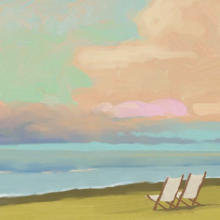 Framed Beaches 2 Print