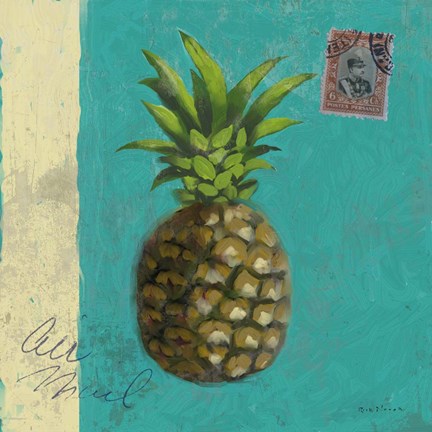 Framed Pineapple 2 Print