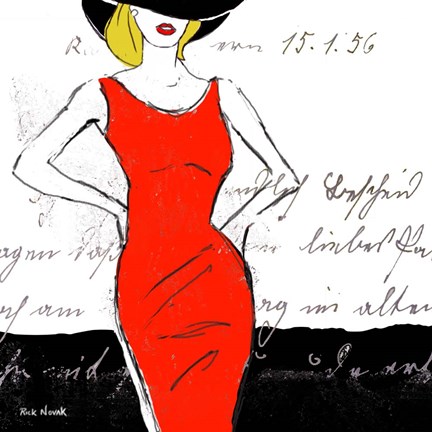 Framed Fashion Design 1 Print