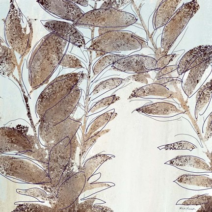 Framed Leaves 2 Print