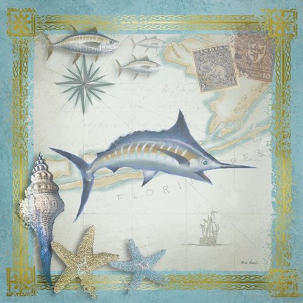 Framed Sealife 1 Print